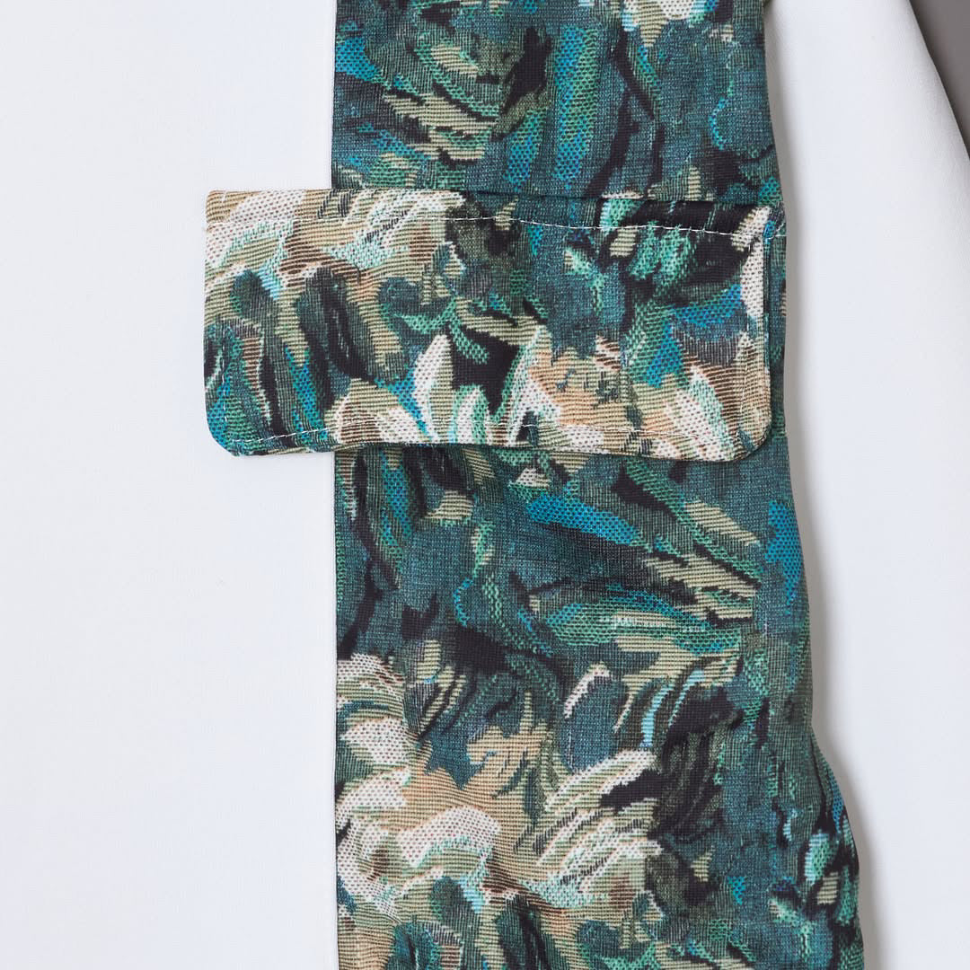 Side Botanical Loose Pullover
