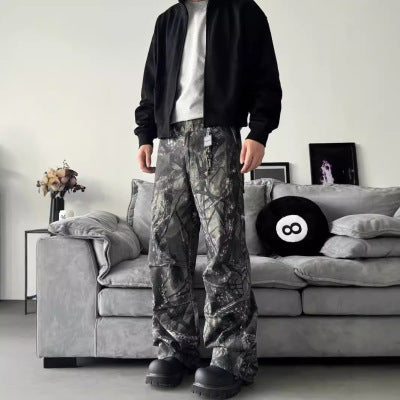 Botanical Straight Camouflage Pants