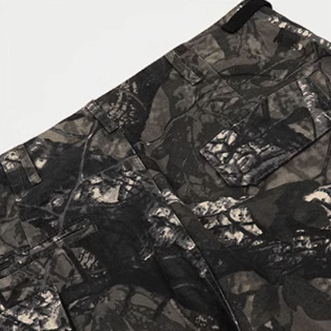 Botanical Straight Camouflage Pants