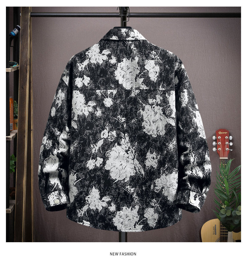 Floral design jacket