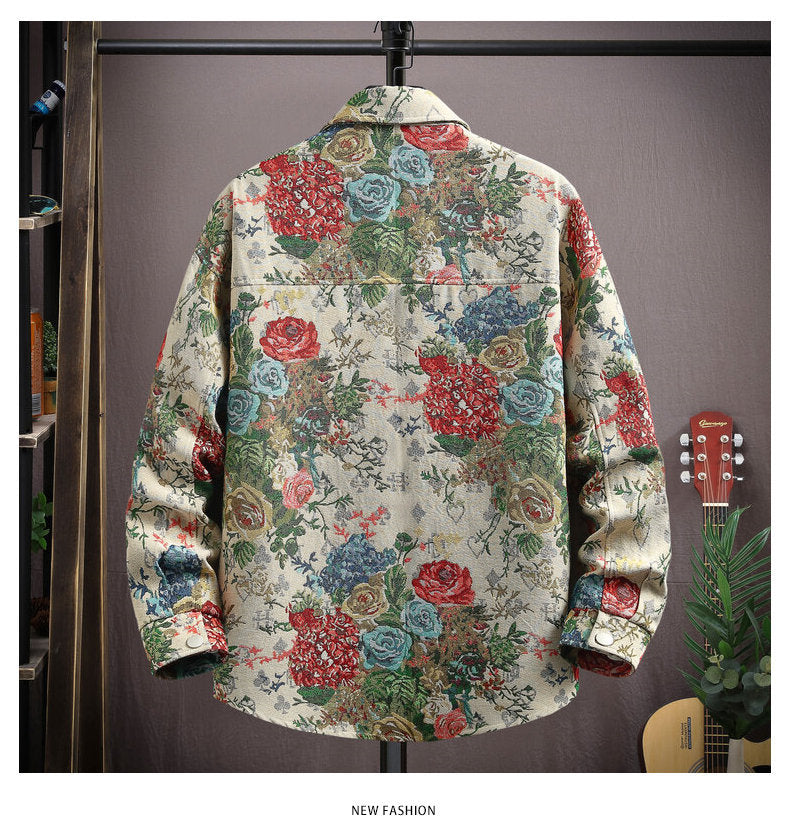 Floral design jacket