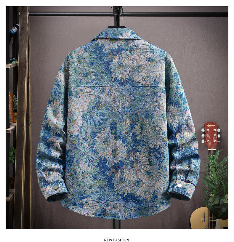 Floral design jacket