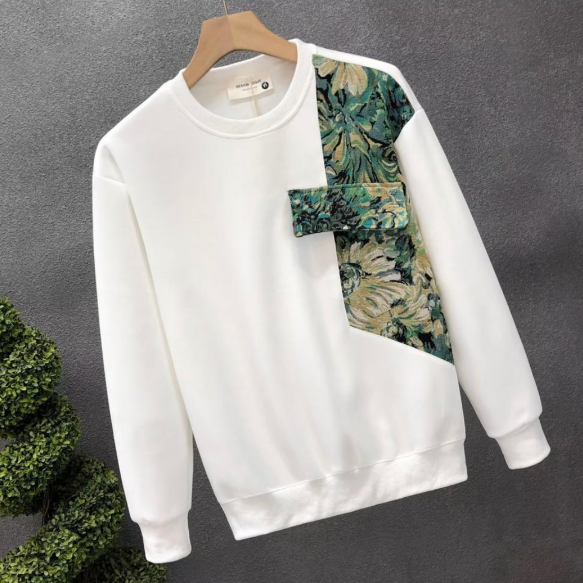 Side Botanical Loose Pullover/サイドボタニカルルーズプルオーバー