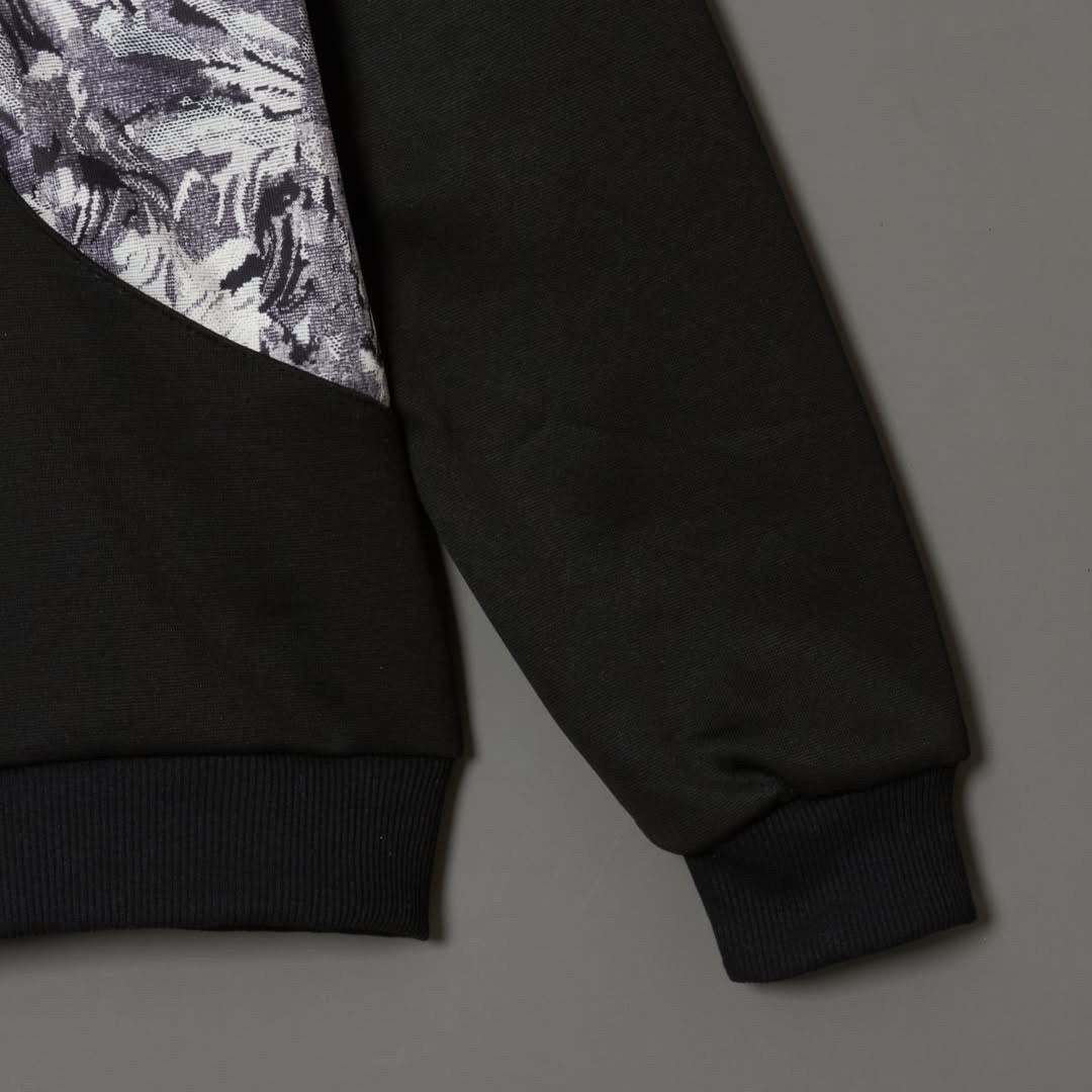 Side Botanical Loose Pullover