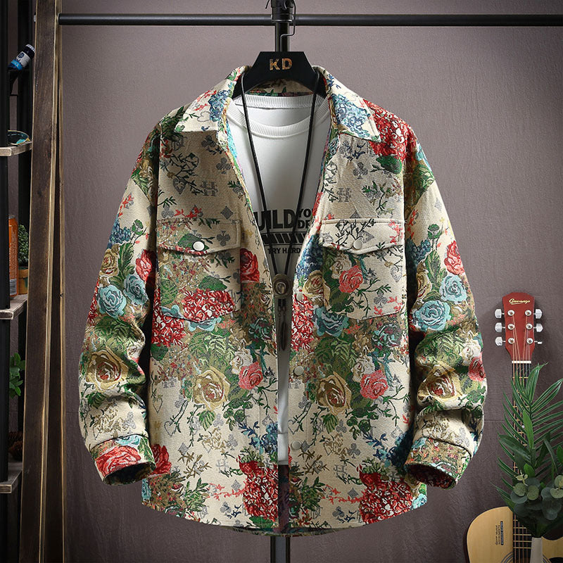 Floral design jacket